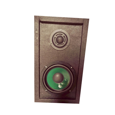 Picture of 6 inch speaker box speaker within tweeter-Black