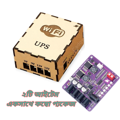 Picture of Ups Box and Mini Router UPS Circuit Borad 40W V2.6 Battery Charger Board 11.1V Battery Charger-Multicolor