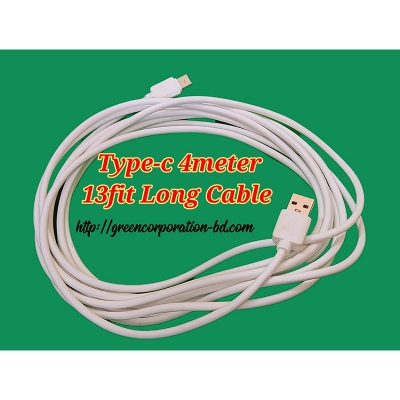 Picture of Type-c 13Fit Long Cable Type -c Use For Ip Camera And Others Gadget Use Not For Smartphone Charging, Use Super Flexible good Quality Charging Cable-13Fit Type-c