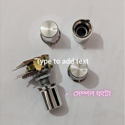 Picture of Volume Nob volume adjustment knob cap plum shaft 6MM-Silver