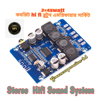 Picture of High Quality XH-M314Mode Original 32pin ic TPA3118 2x45W Stereo Audio Bluetooth Digital Power Amplifier Board. -Multicolor