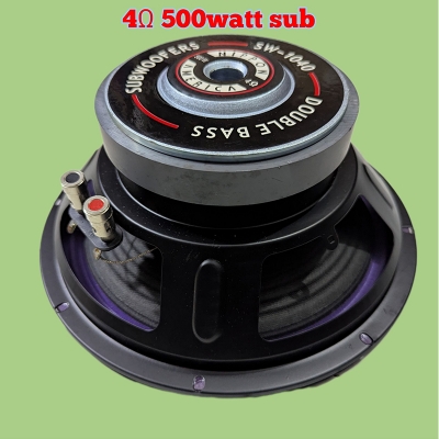 Picture of 10inch 4ohm 500wat bast quality mid range audio subwoofer speaker 10inch High quality original  10inch deep bass nipoon america speaker-Multicolor