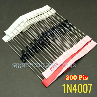 Picture of 200pcs - Diode in4007 1000V 1A General Purpose Rectifier Diode IN4007-Black