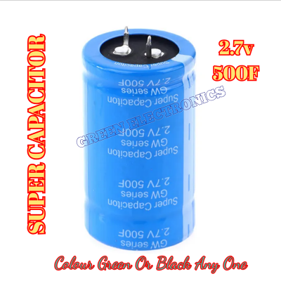 Picture of 2.7V 500F Super Farad Capacitor Automotive Rectifier Brand New Cuilei