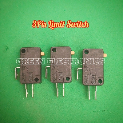 Picture of Limit Switch Without Hing 16A 250VAC SPDT 3 Pin Without Hing Lever Switch Micro Limit Switch Momentary Push Switch For 3D CNC Machine Electronic Project DIY-Black