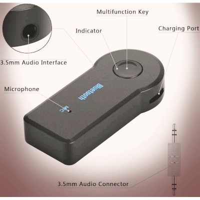 Picture of Car Audio Wireless Earphone Car Transmitter Handsfree For Car Music Audio-Black