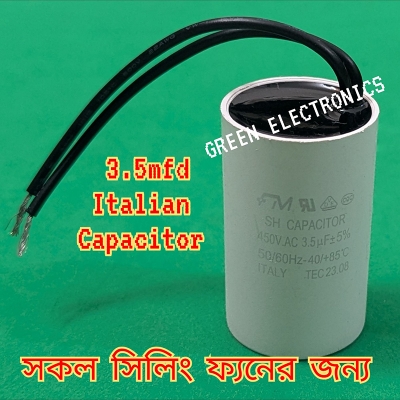 Picture of 3.5mfd italian capacitor for all chilling fan speed