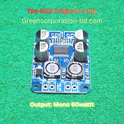 Picture of Original Tpa 3118 chip 12V-24V TPA3118 60W Mono Digital Audio Power Amplifier Board Amp Module-Blue