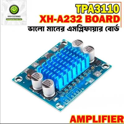 Picture of XH-A232 TPA3110 30W30W 2.0 Channel Digital Stereo Audio Power Amplifier Board DC 8-26V 3A - High-Quality Audio Power Amplifier Board-Blue