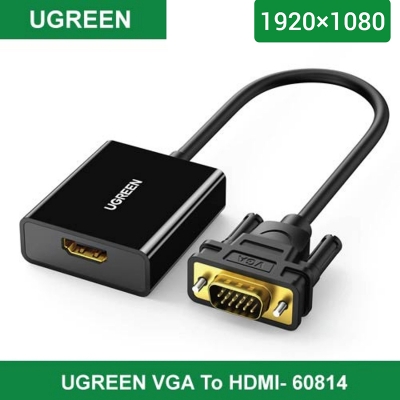 Picture of UGREEN CM 513 VGA To HDMI Converter Adapter-Black