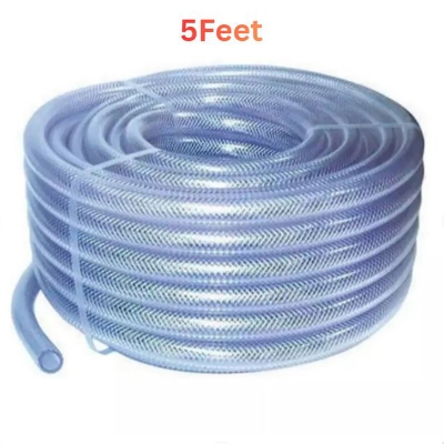Picture of 5, 10, 15 Feet Air Gas Water Hose Pipe Clear Flexible PVC for Car Bike Wash, Garden, Irrigation, LPG Gas, Oil Transfer Pipe-15 feet, 5 feet, 10 Feet