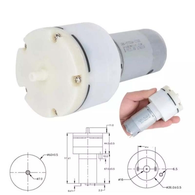 Picture of DC Air Gas 12V 15L/M High Flow 555 Motor Vaccum Pump, Air Pump, Oxygen Pump, Fish Tank Folding-Multicolor