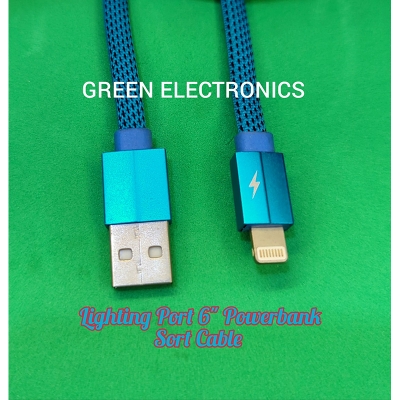 Picture of Lighting Port Super Soft Power bank Sort Charging Cable For Apple Phone-Multicolor