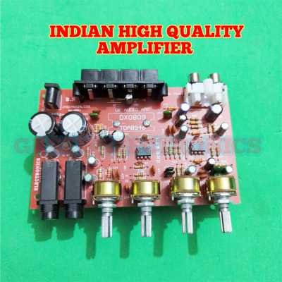 Picture of Dx0809 Car Speaker Audio Amplifier Board Modified Circuit Stereo Receiver Module - Upgrade Car Audio System Dx0809 Car Speaker Audio Amplifier Board-Red