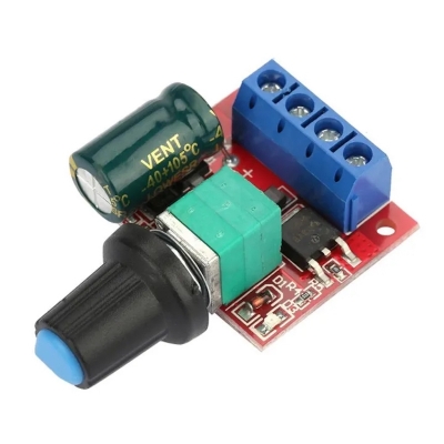 Picture of High-Quality 5V-28V 12V 24V 5A PWM DC Motor Speed Control Switch Controller Volt Regulator LED Dimmer Tool Professional - Precision DC Motor-Red