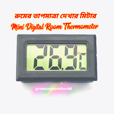 Picture of Mini Digital LCD Thermometer Sensor Thermometer Thermograph Kit Chen Bar Use-Black