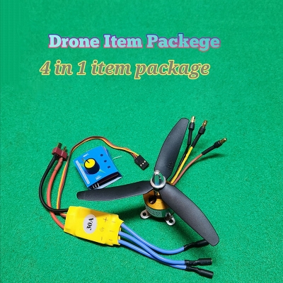 Picture of Combo package 2400kv brassless motor esc 30a, server tester, 5inch propeller all in one package-Multicolor