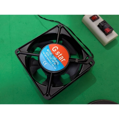 Picture of ডিম ইনকিউবেটারের জন্য ac কুলিং ফ্যান 5 "ac 220v 22w কম শব্দ-Black