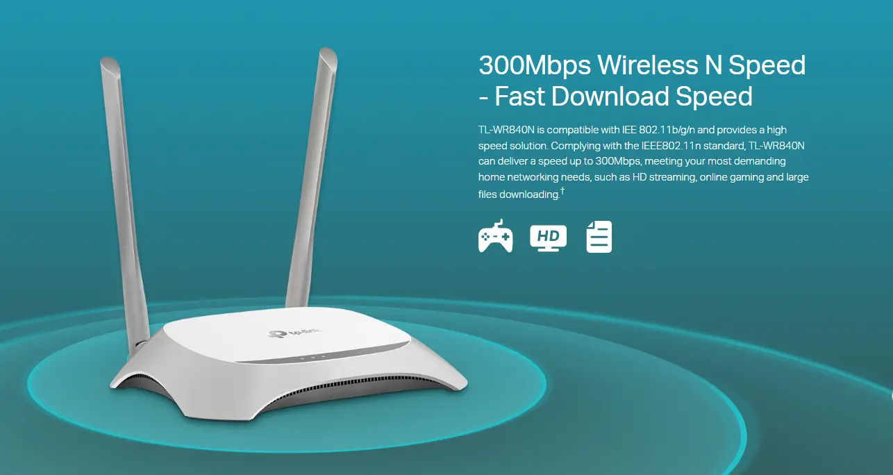 Picture of TP-Link TL-WR840N V6.2 300Mbps Wireless N Router