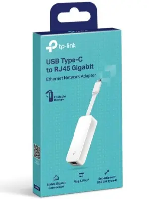 Picture of TP-Link UE300C | USB Type-C to RJ45 Gigabit Ethernet Network Adapter