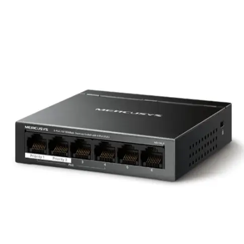 Picture of Mercusys MS106LP 6-Port 10/100Mbps Desktop Switch with 4-Port PoE+