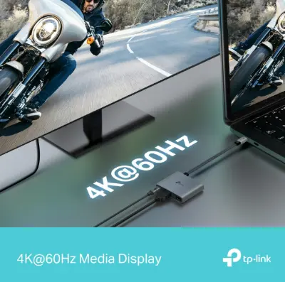 Picture of TP-Link UH3020C USB-C 3-in-1 Multiport Hub with 2 USB-A Ports & USB-C Power Delivery