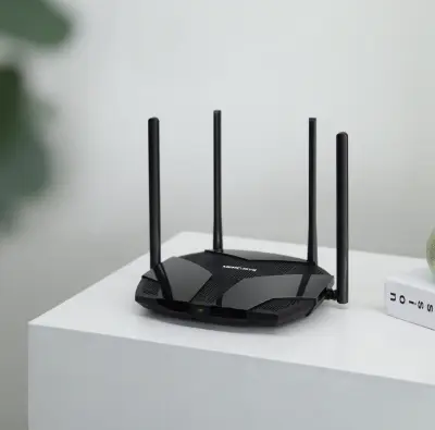 Picture of Mercusys MR80X V2.2 AX3000 Dual-Band Wi-Fi 6 Gigabit Router WiFi Speed up to 2402Mbps/5GHz + 574Mbps/2.4GHz, Gigabit 3 LAN Ports, 1 WAN Port Ideal for Gaming