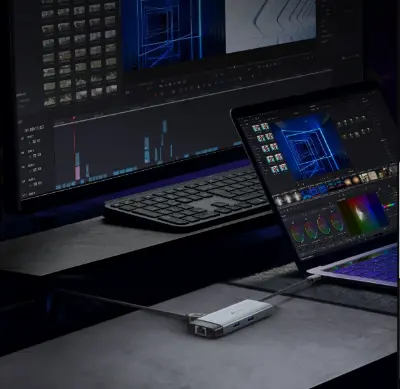 Picture of TP-Link UH6120C USB-C 6-in-1 Multi-Port Hub (4K@60Hz HDMI, Gigabit Ethernet, 100W PD Charging, USB-C Data, 2× USB 3.0 Ports)