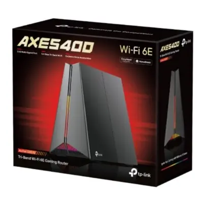 Picture of TP‑Link Archer GXE75 AX E5400 Tri‑Band Wi‑Fi 6E Gaming Router (Wi‑Fi up to 5400 Mbps, 2.5 Gbps WAN/LAN, 4× Gigabit LAN, USB 3.0, HomeShield Security, Game Panel, EasyMesh / Mesh Ready)