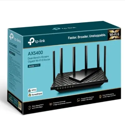 Picture of tp-link archer ax73 ax5400 dual-band gigabit wi-fi 6 router - USB Router