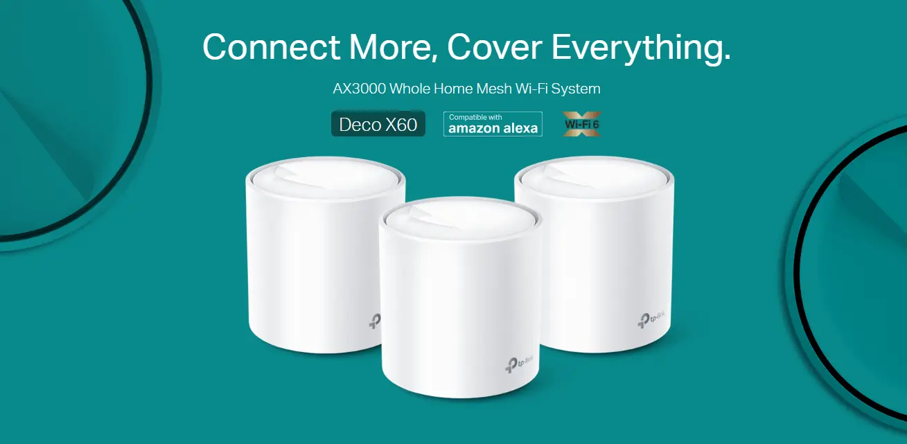 Picture of TP-Link Deco X60 AX3000 Whole Home Mesh Wi-Fi 6 System (3 Pack)