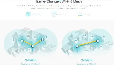 Picture of TP-Link Deco X60 AX3000 Whole Home Mesh Wi-Fi 6 System (3 Pack)