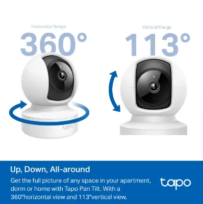 Picture of TP-LINK TAPO C202 2MP PAN-TILT HOME Security Wi-Fi Camera
