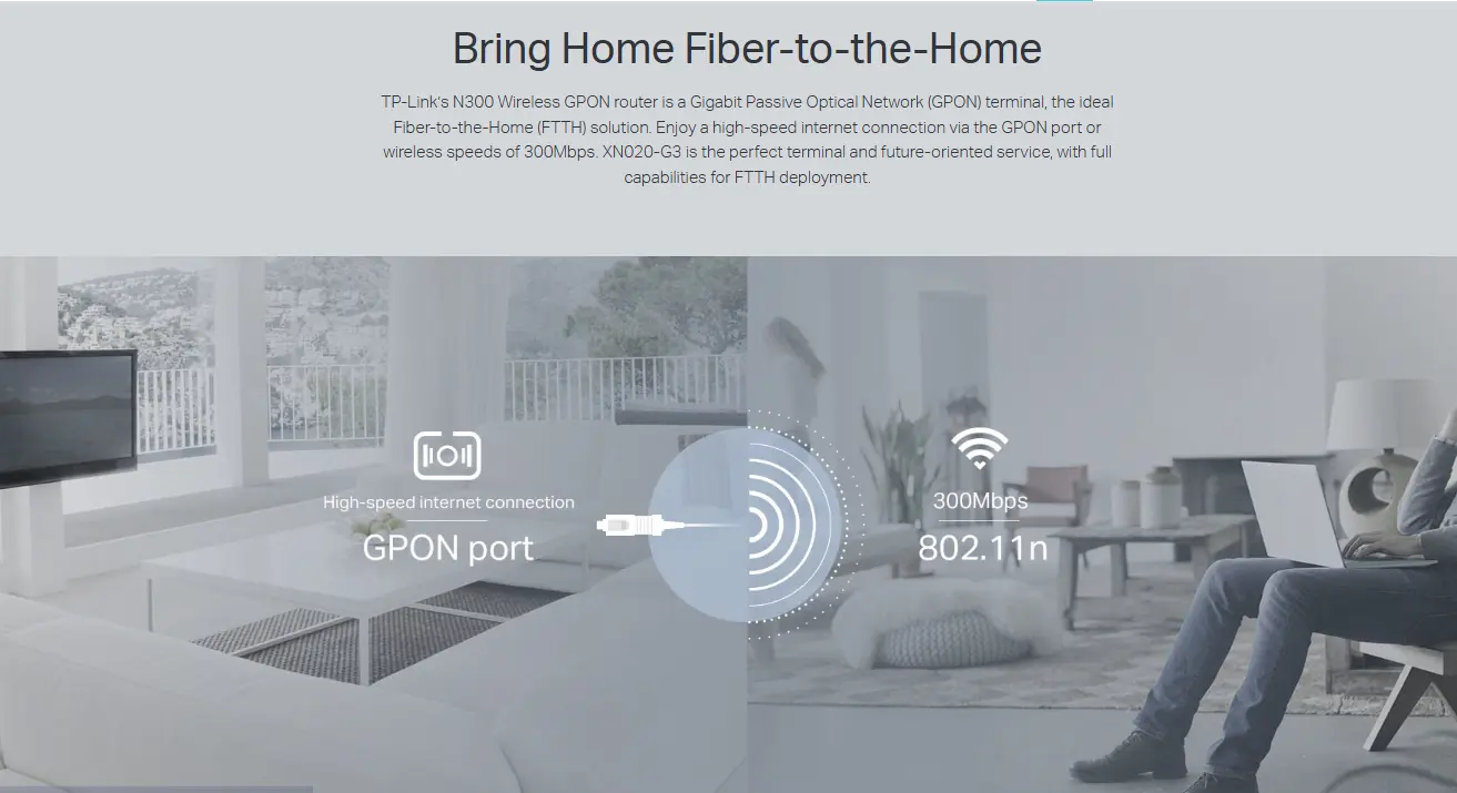 Picture of TP-Link XN020-G3 300Mbps Wireless N Gigabit GPON Router