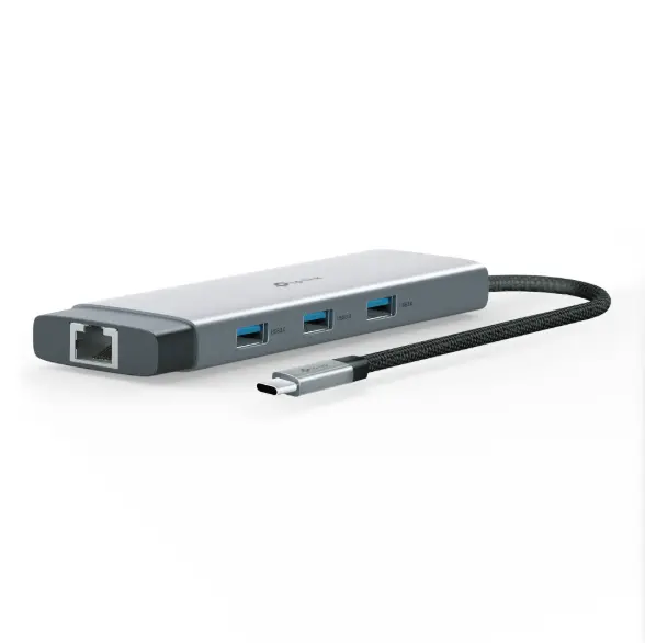 Picture of TP-Link UH9120C USB-C 9-in-1 Multi-Port Hub (4K@60Hz HDMI, Gigabit Ethernet, 100W PD Charging, USB-C Data, 3× USB-A 3.0, SD & MicroSD Card Readers)