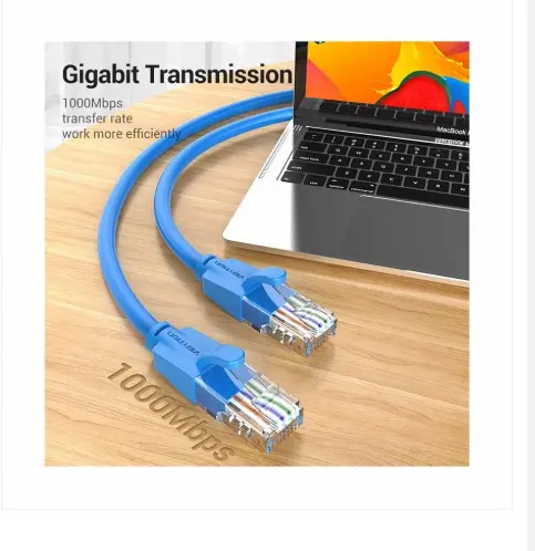 Picture of Vention IBELH Cat-6 UTP, 2 Meter, Blue Network Cable #IBELH