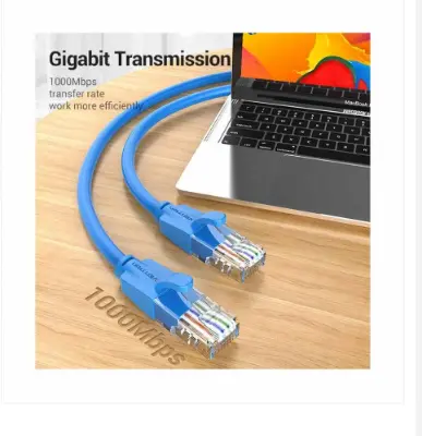 Picture of Vention IBELH Cat-6 UTP, 2 Meter, Blue Network Cable #IBELH