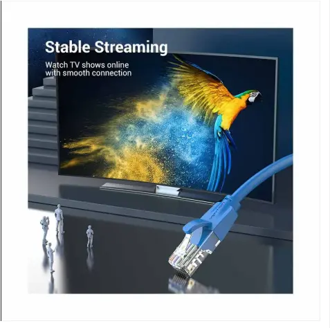 Picture of Vention IBELH Cat-6 UTP, 2 Meter, Blue Network Cable #IBELH