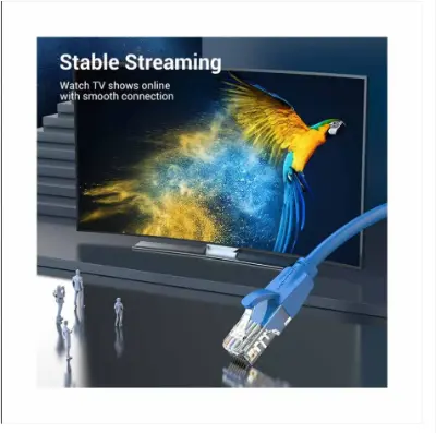 Picture of Vention IBELH Cat-6 UTP, 2 Meter, Blue Network Cable #IBELH