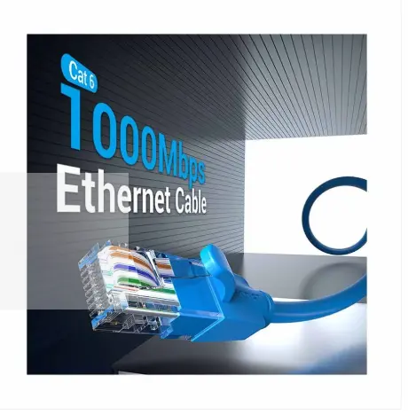 Picture of Vention IBELH Cat-6 UTP, 2 Meter, Blue Network Cable #IBELH