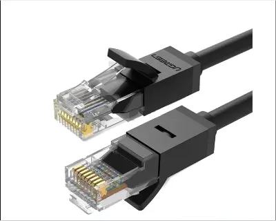 Picture of Ugreen 20160 Cat-6, 2 Meter, Black Network Cable # 20160