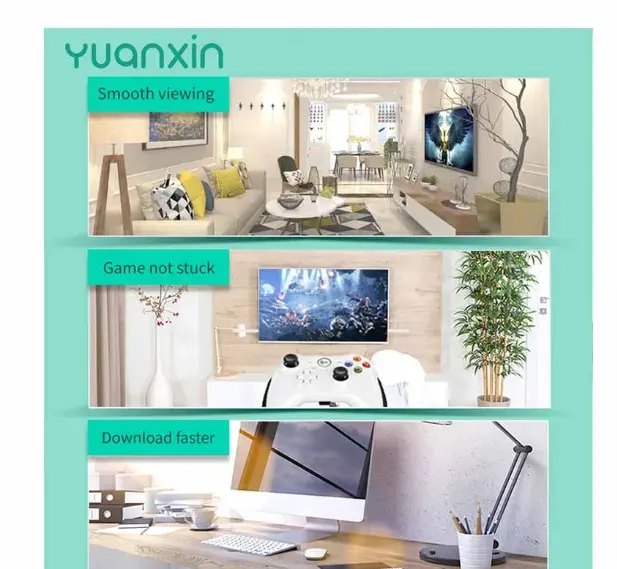 Picture of Yuanxin YWX-002 Cat-5E 2 Meter, Grey Network Cable # YWX-002