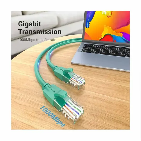 Picture of Vention IBEGH Cat-6 UTP, 2 Meter, Green Network Cable #IBEGH