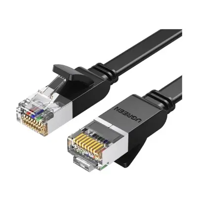 Picture of Ugreen NW101 (50187) Cat-6 U/UTP 5 Meter Black Network Cable # 50187, Flat Patch Cord