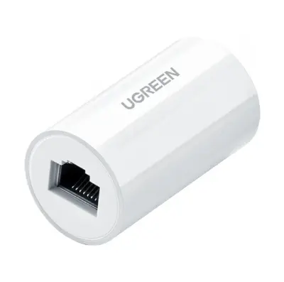Picture of Ugreen NW116 (20391) Anti Thunder White RJ45 (Female to Female) Ethernet Connector #20391