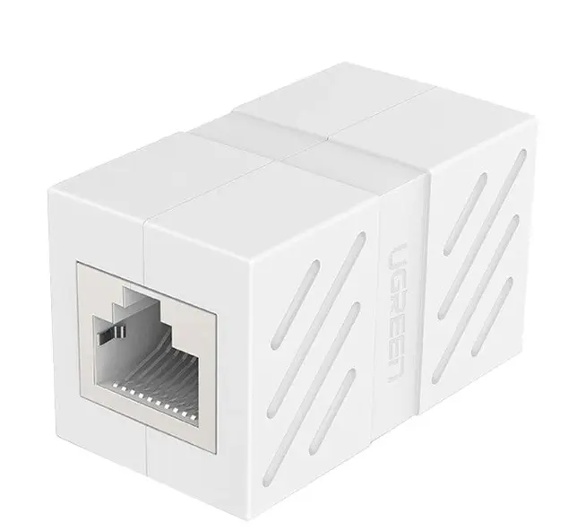 Picture of Ugreen NW114 (20311) CAT-7 RJ45 Female to Female Keystone Jack White Coupler #20311 (1 Pcs)