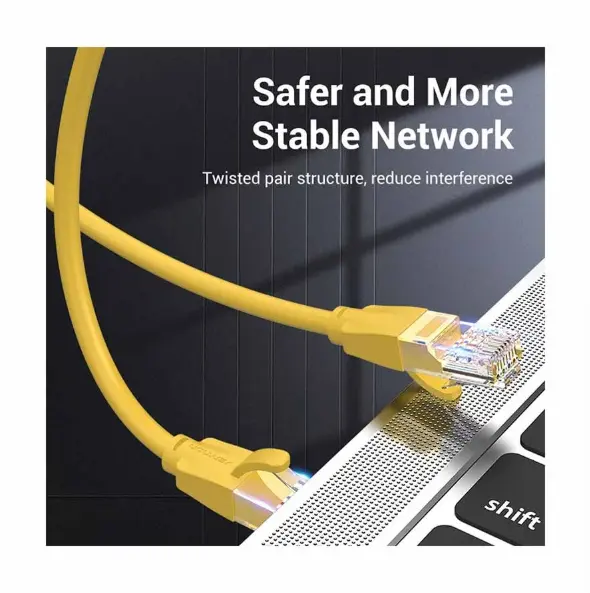 Picture of Vention IBEYH Cat-6 UTP, 2 Meter, Yellow Network Cable #IBEYH Patch Cable