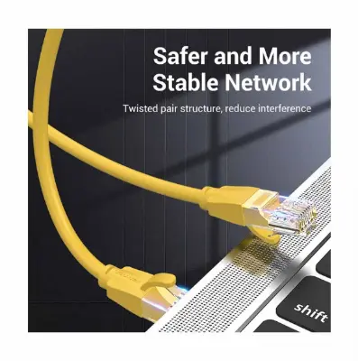 Picture of Vention IBEYH Cat-6 UTP, 2 Meter, Yellow Network Cable #IBEYH Patch Cable