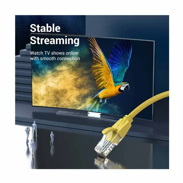 Picture of Vention IBEYH Cat-6 UTP, 2 Meter, Yellow Network Cable #IBEYH Patch Cable