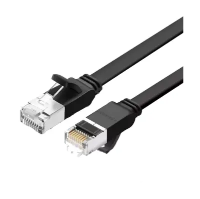 Picture of Ugreen 50185 Cat-6 2 Meter Black Network Cable # 50185, Flat Patch Cord